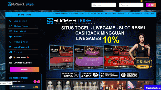 SUMBERTOGEL SUMBERTOGEL